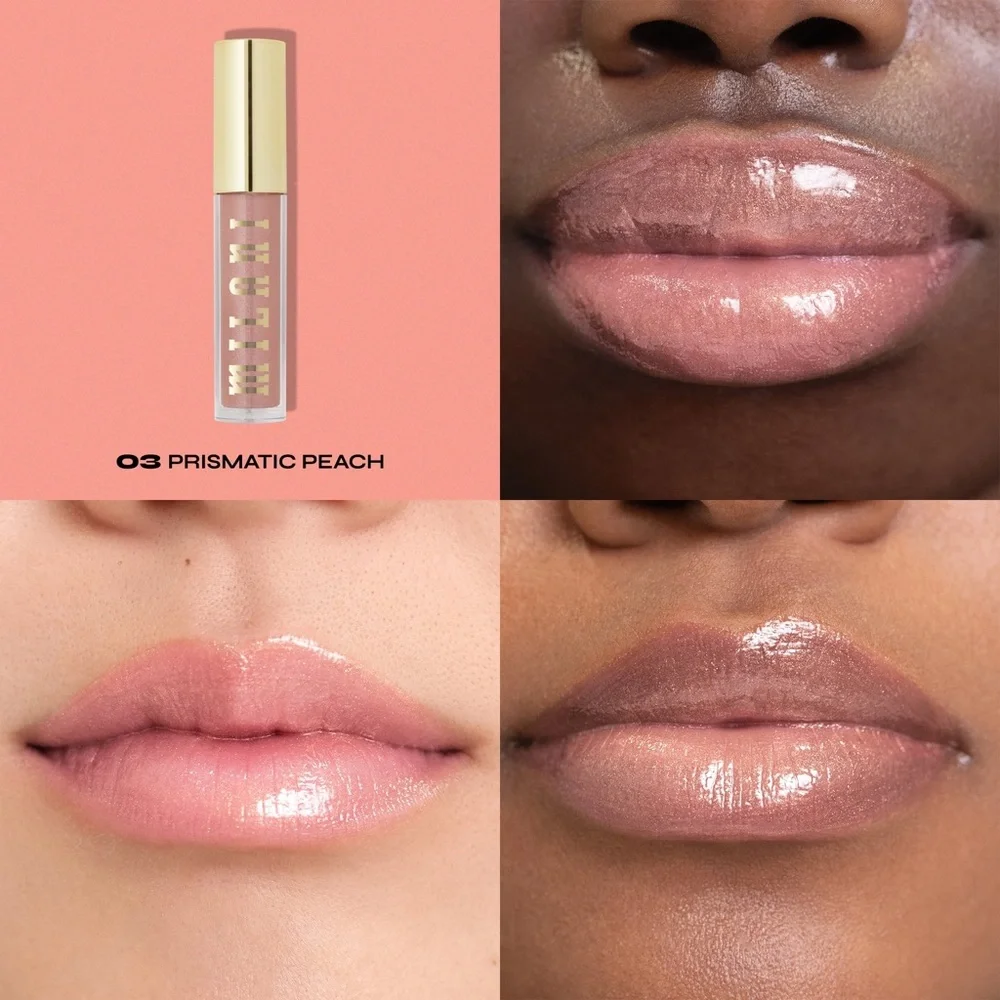 3/$12 Milani Cosmetics 03 Prismatic Peach Keep It Full Nourishing Lip Plumper